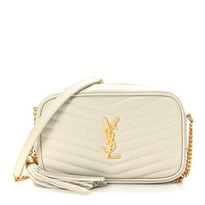 Saint Laurent Grain De Poudre Matelasse Monogram Mini Lou Camera Bag Crema Soft 1 of 10