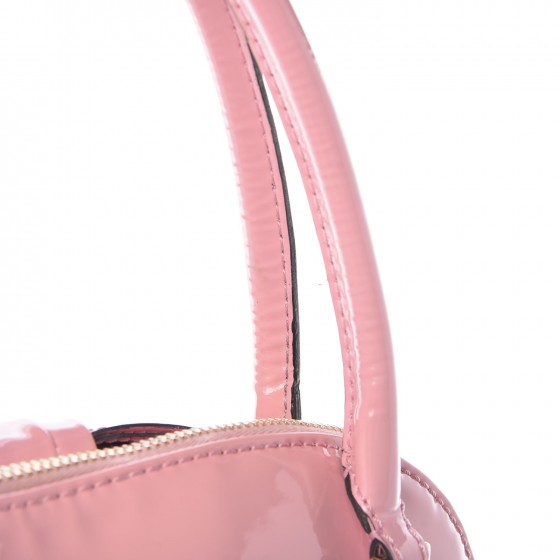 Patent Lacca Bow Dome Tote Pop Gardenia
