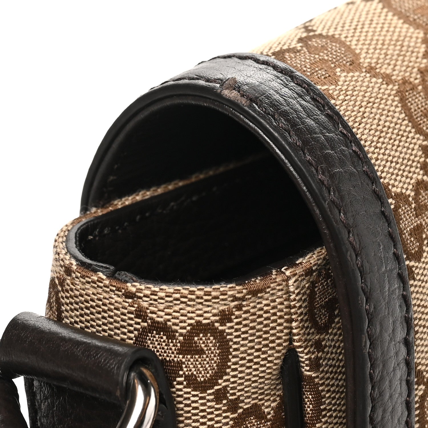 Gucci Monogram Flap Messenger Bag Beige Dark Brown 11 of 11