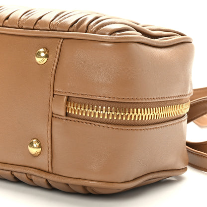 Miu Miu Nappa Matelasse Large Arcadie Top Handle Bag Caramel 8 of 8