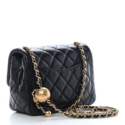 Chanel Lambskin Quilted Mini Pearl Crush Flap Black 3 of 9