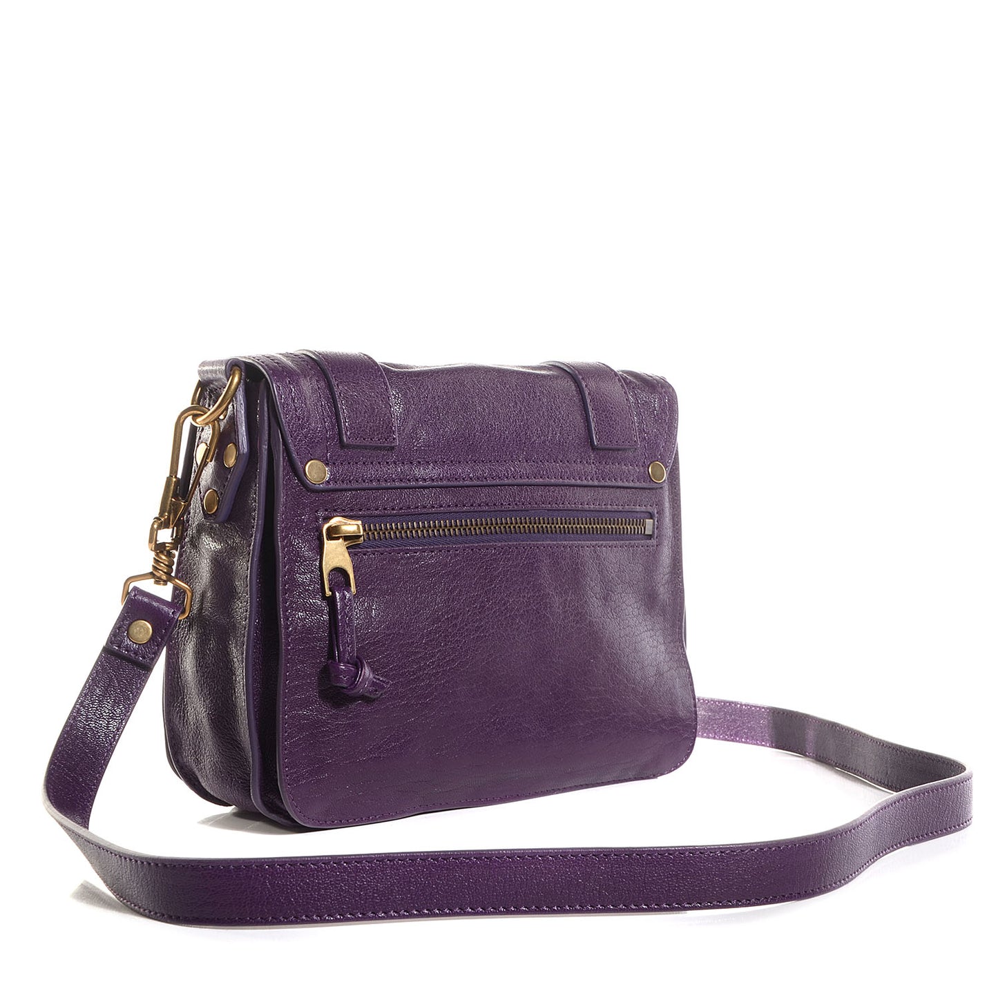 Leather PS1 Pouch Messenger Bag Grape Jam