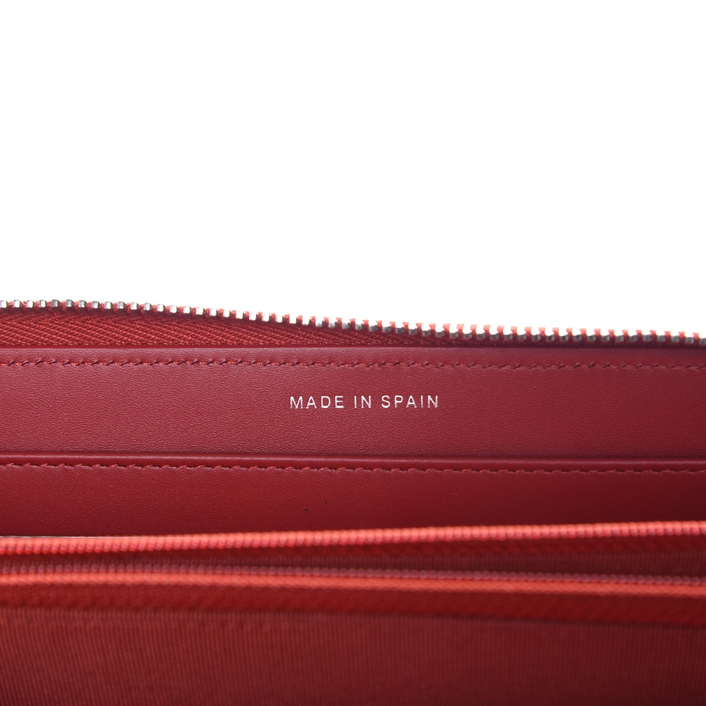 Caviar Quilted Large Gusset Zip Around Wallet Red