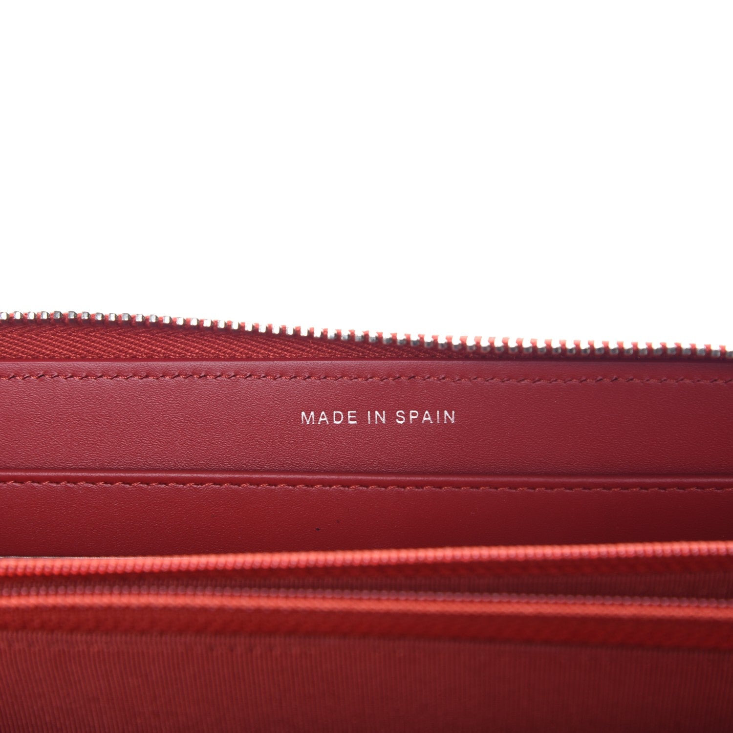 Chanel Caviar Quilted Large Gusset Zip Around Wallet Red 7 of 9