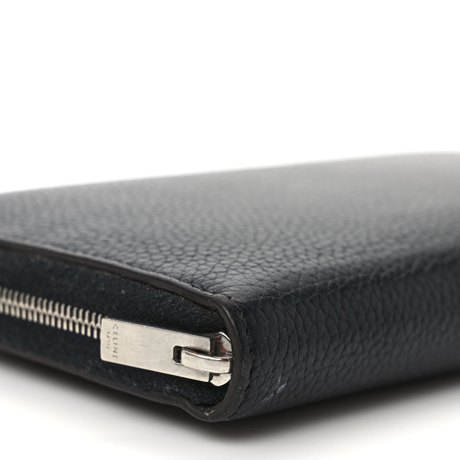 Celine Calfskin Large Zip Around Multifunction Wallet Black Citron 7 of 10
