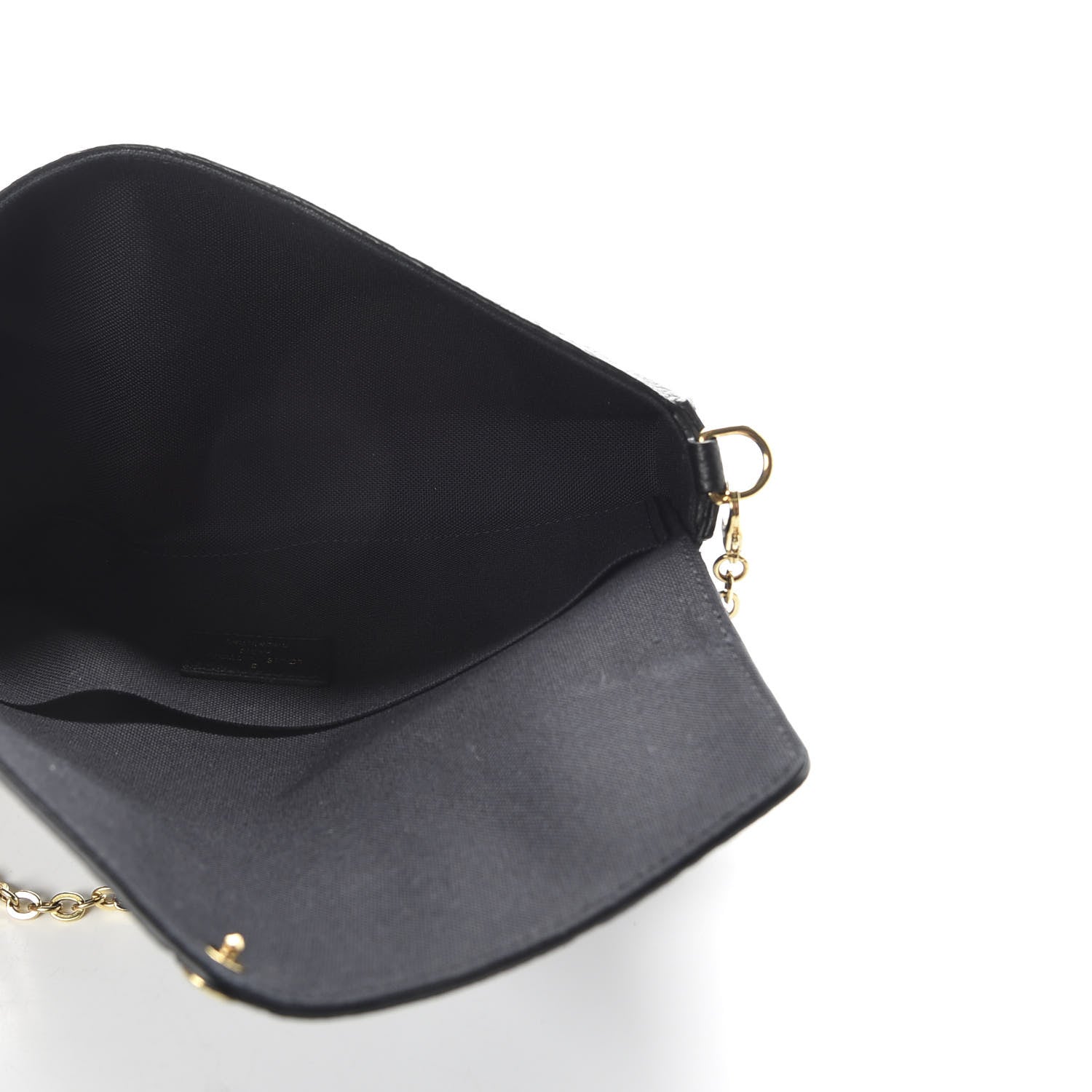 Louis Vuitton Empreinte Pochette Felicie Chain Wallet Black 6 of 10