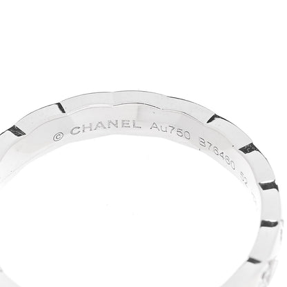 Chanel 18K White Gold Diamond Mini Coco Crush Ring 52 6 4 of 6