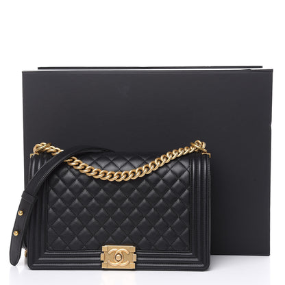 Chanel Caviar Quilted New Medium Boy Flap Black 14 of 14
