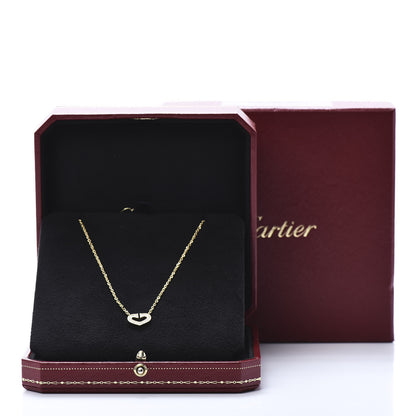 Cartier 18K Yellow Gold Diamond Hearts And Symbols Pendant Necklace 6 of 6
