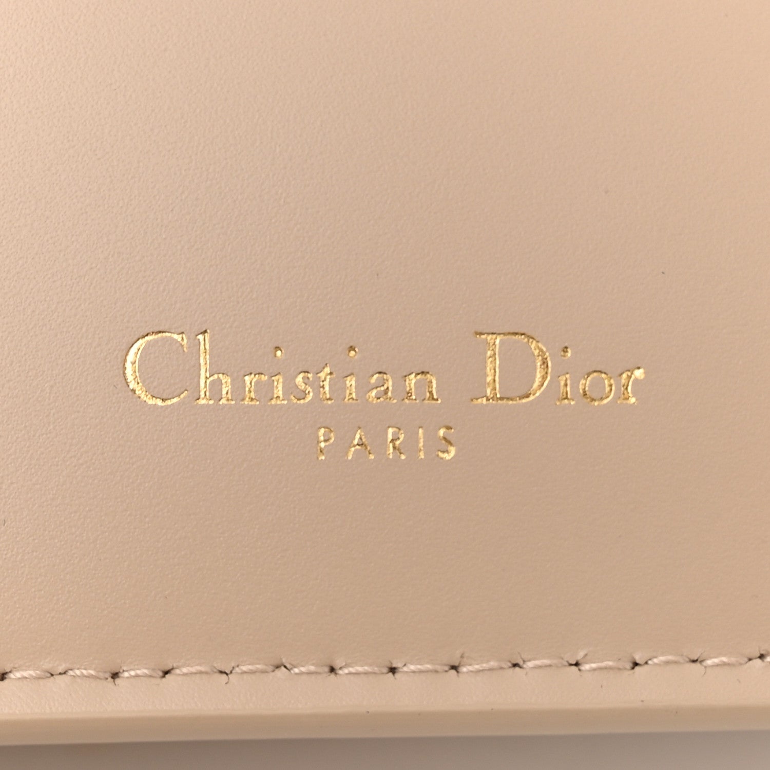 Christian Dior Calfskin CD Signature Clutch Caramel Beige 6 of 9