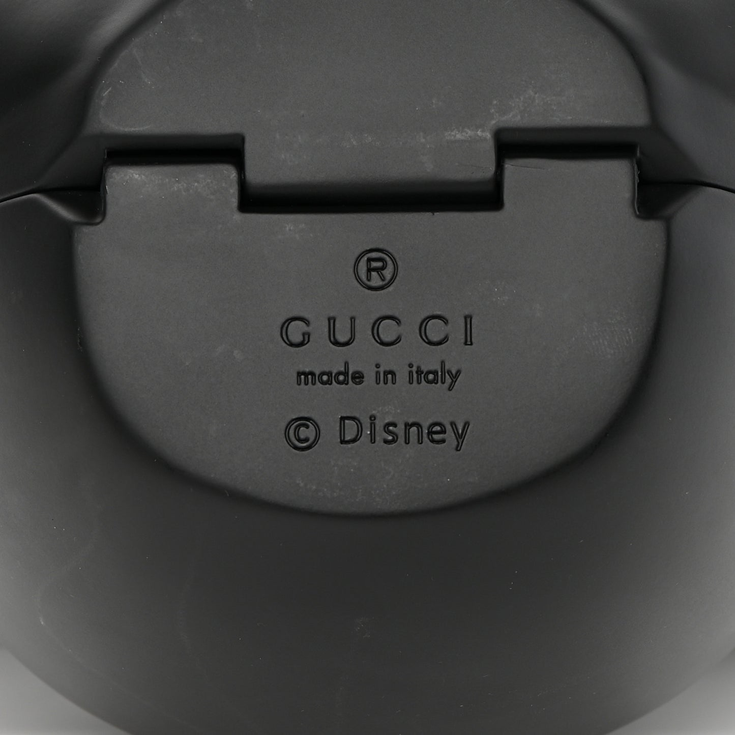 X DISNEY Plastic Mickey Mouse Top Handle Bag Matte Black