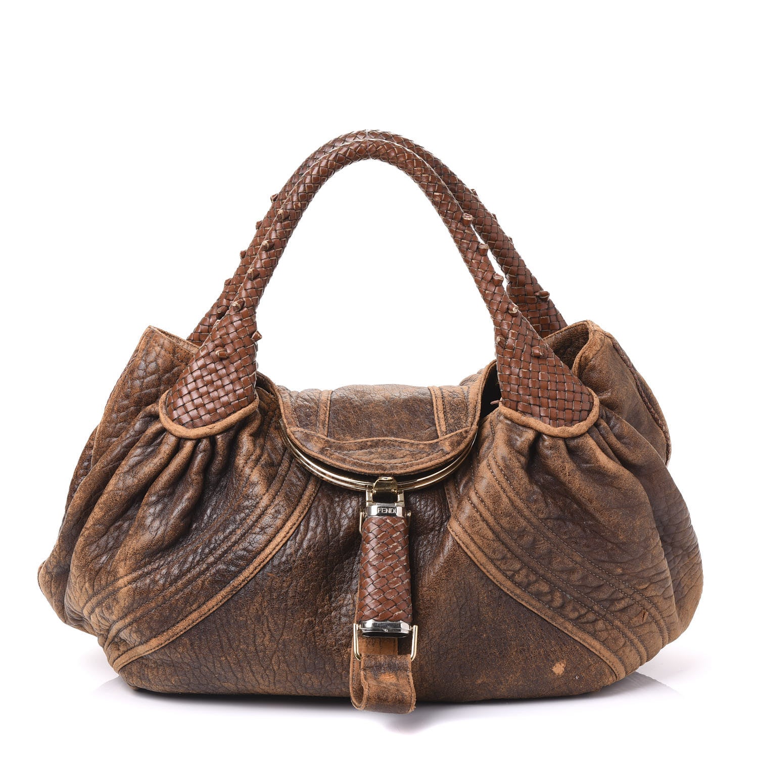 Fendi Nappa Nuvolata Spy Cognac 1 of 14