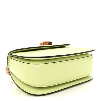 Gucci Boarded Dyana Lux Calfskin Web Small Bamboo 1947 Top Handle Bag Light Green 5 of 12
