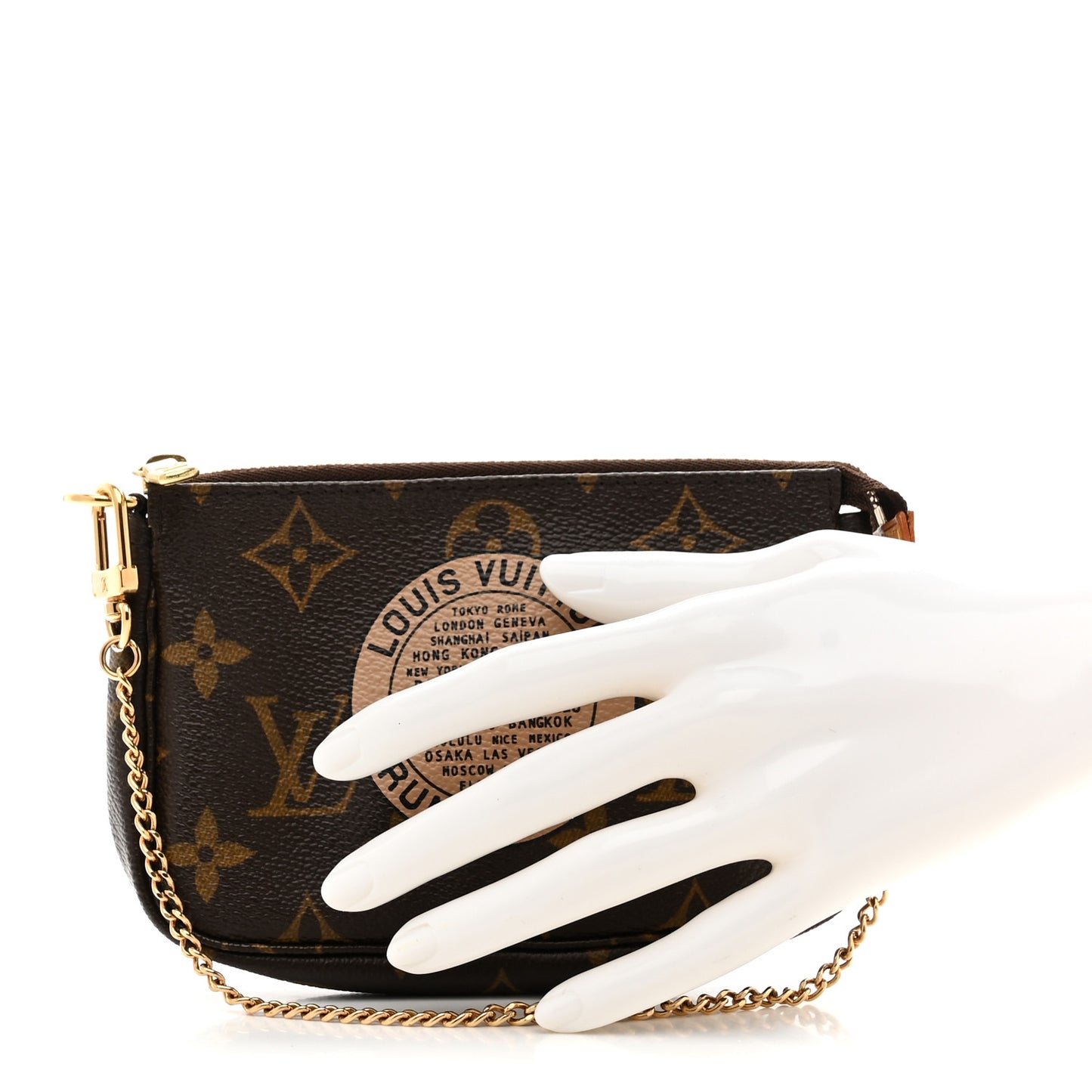 Monogram Complice Trunks and Bags Mini Pochette Accessories Beige