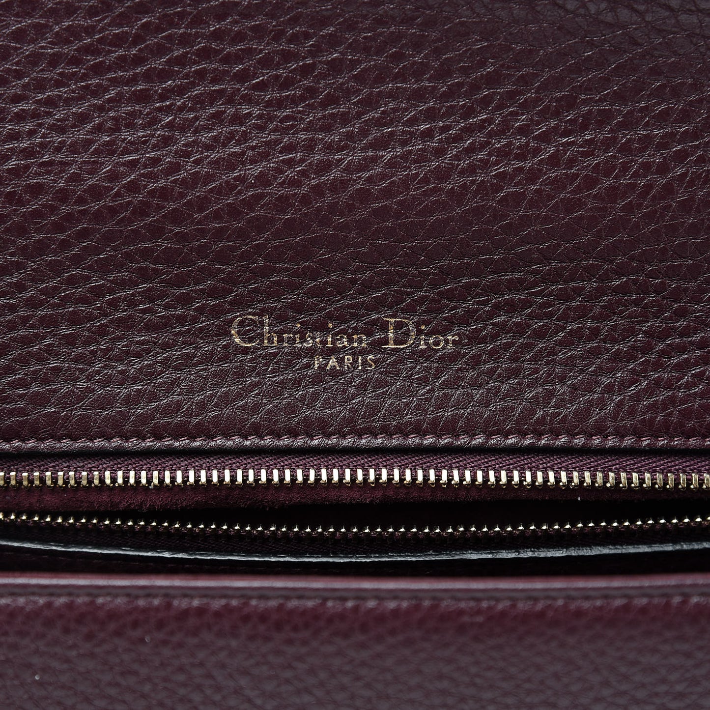 Grained Calfskin Medium Diorama Flap Bag Amaranth