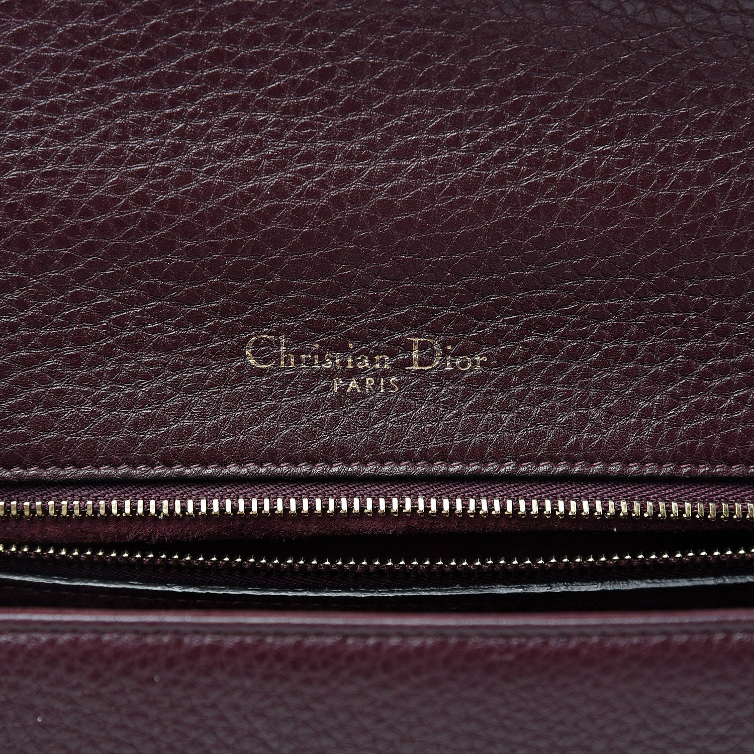Christian Dior Grained Calfskin Medium Diorama Flap Bag Amaranth 6 of 12