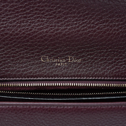 Christian Dior Grained Calfskin Medium Diorama Flap Bag Amaranth 6 of 12