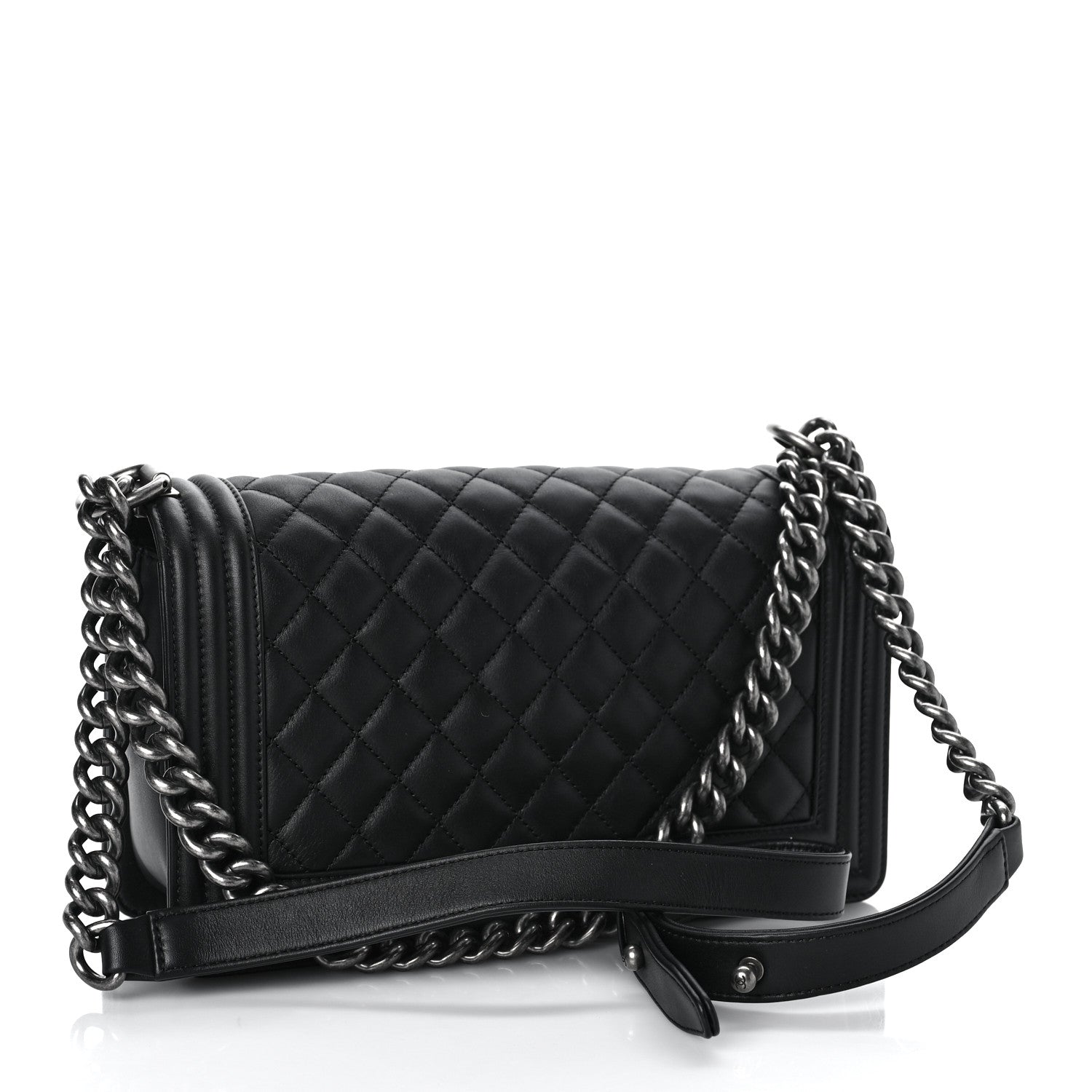 Chanel Calfskin Quilted Medium Boy Flap Black 3 of 11