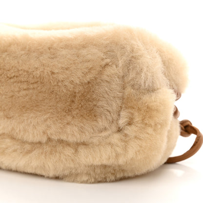 Mansur Gavriel Shearling Mini Cloud Clutch Natural 9 of 10