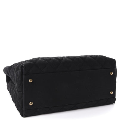 Chanel Iridescent Caviar Chic Quilt Tote Black 4 of 11