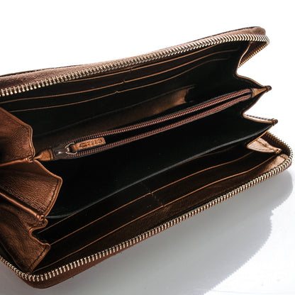 Gucci Guccissima Zip Around Wallet Bronze 5 of 6