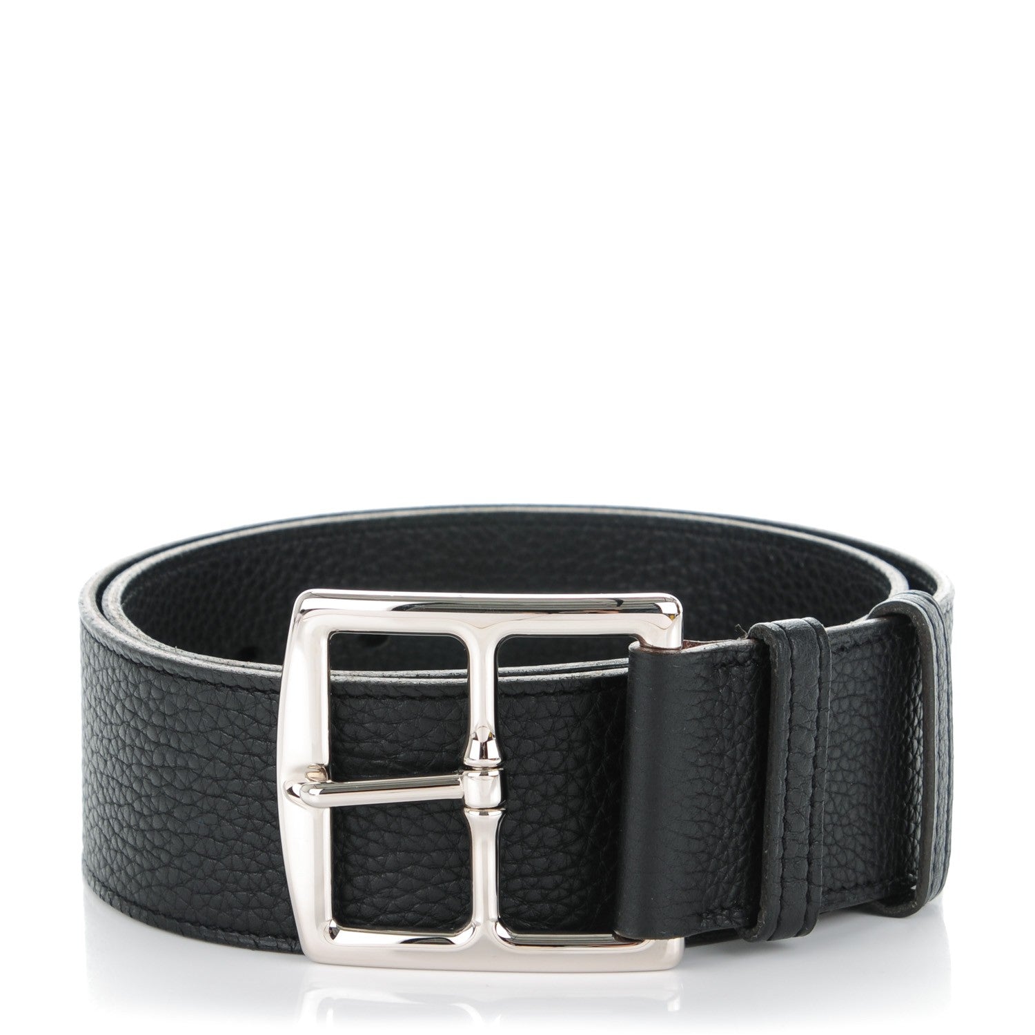 Hermes Togo Etriviere 32mm Belt 70 Black 1 of 7