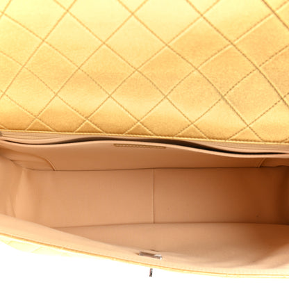 Chanel Metallic Calfskin Quilted Small XXL Travel Flap Bag Gold 5 of 9