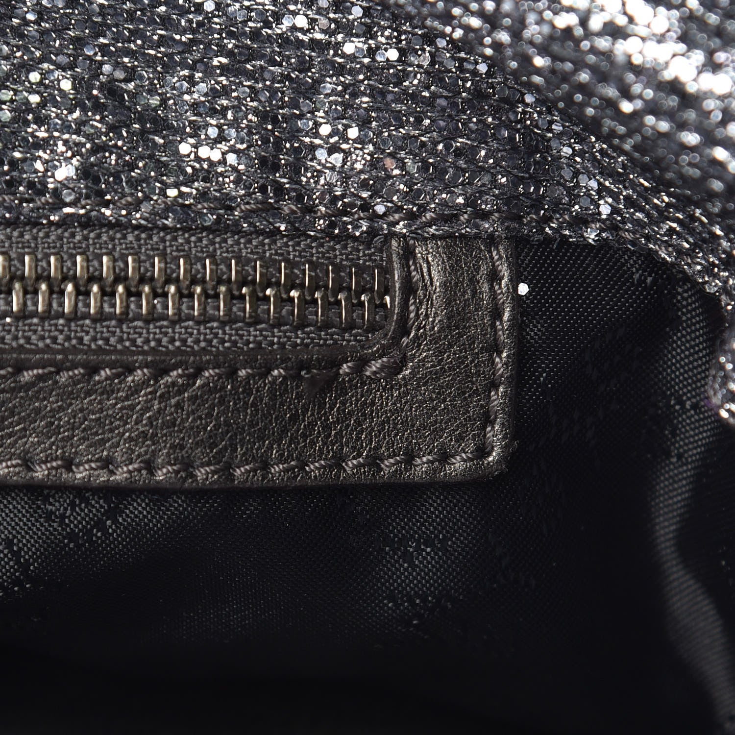 Stella McCartney Metallic Glitter Small Falabella Tote Silver 10 of 12