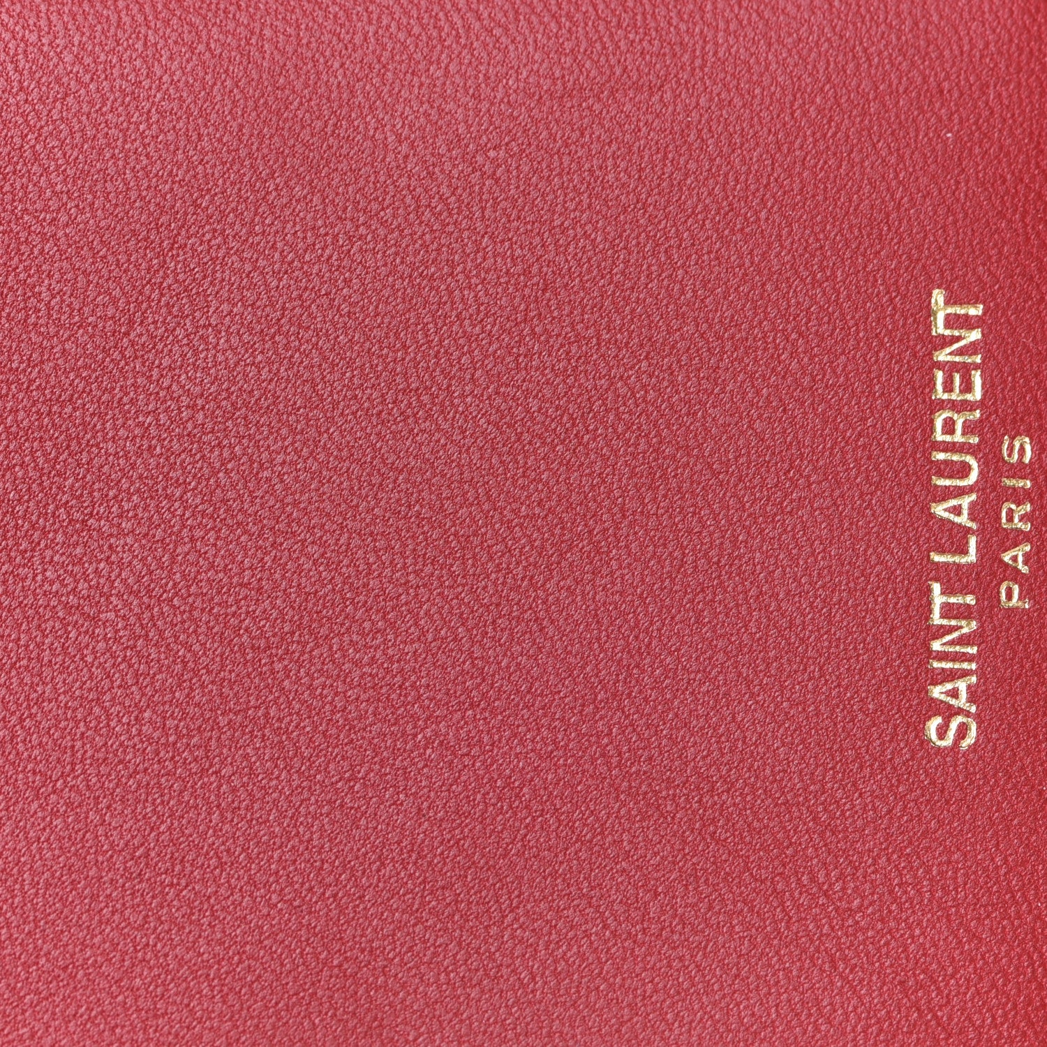 Saint Laurent Patent Matelasse Monogram Vicky Zip Around Card Holder Rouge Eros 9 of 12
