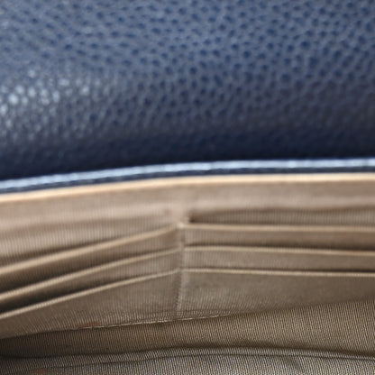 Chanel Caviar Half Moon Wallet On Chain WOC Dark Blue 5 of 11