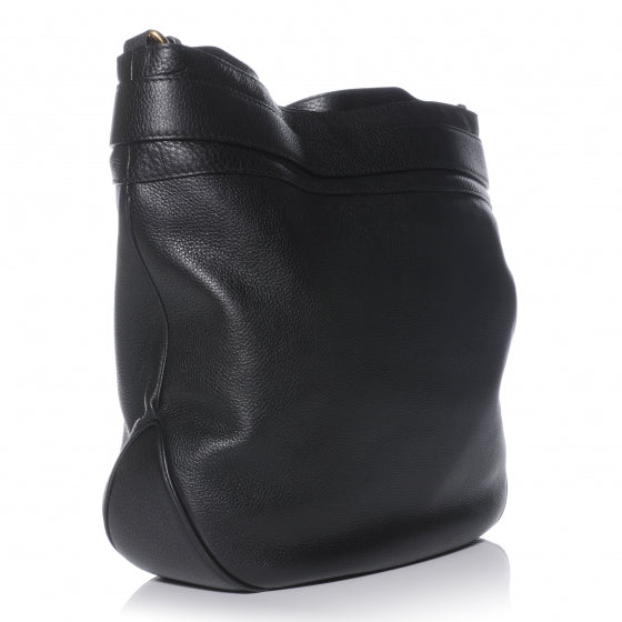 Gucci Leather Large Ride Shoulder Bag Black 3 of 7