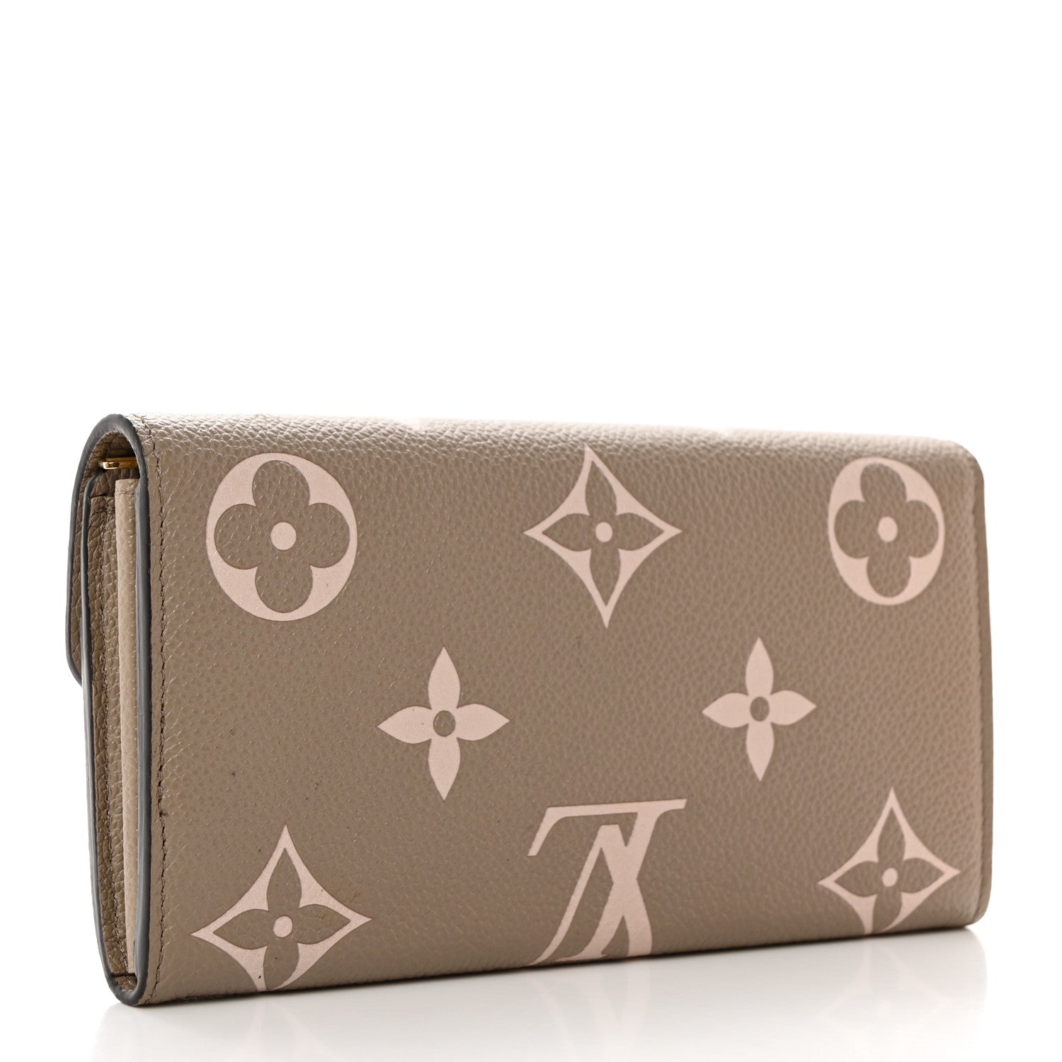 Louis Vuitton Empreinte Monogram Giant Sarah Wallet Tourterelle Creme 3 of 10