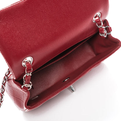 Chanel Caviar Quilted Mini Rectangular Flap Red 5 of 7
