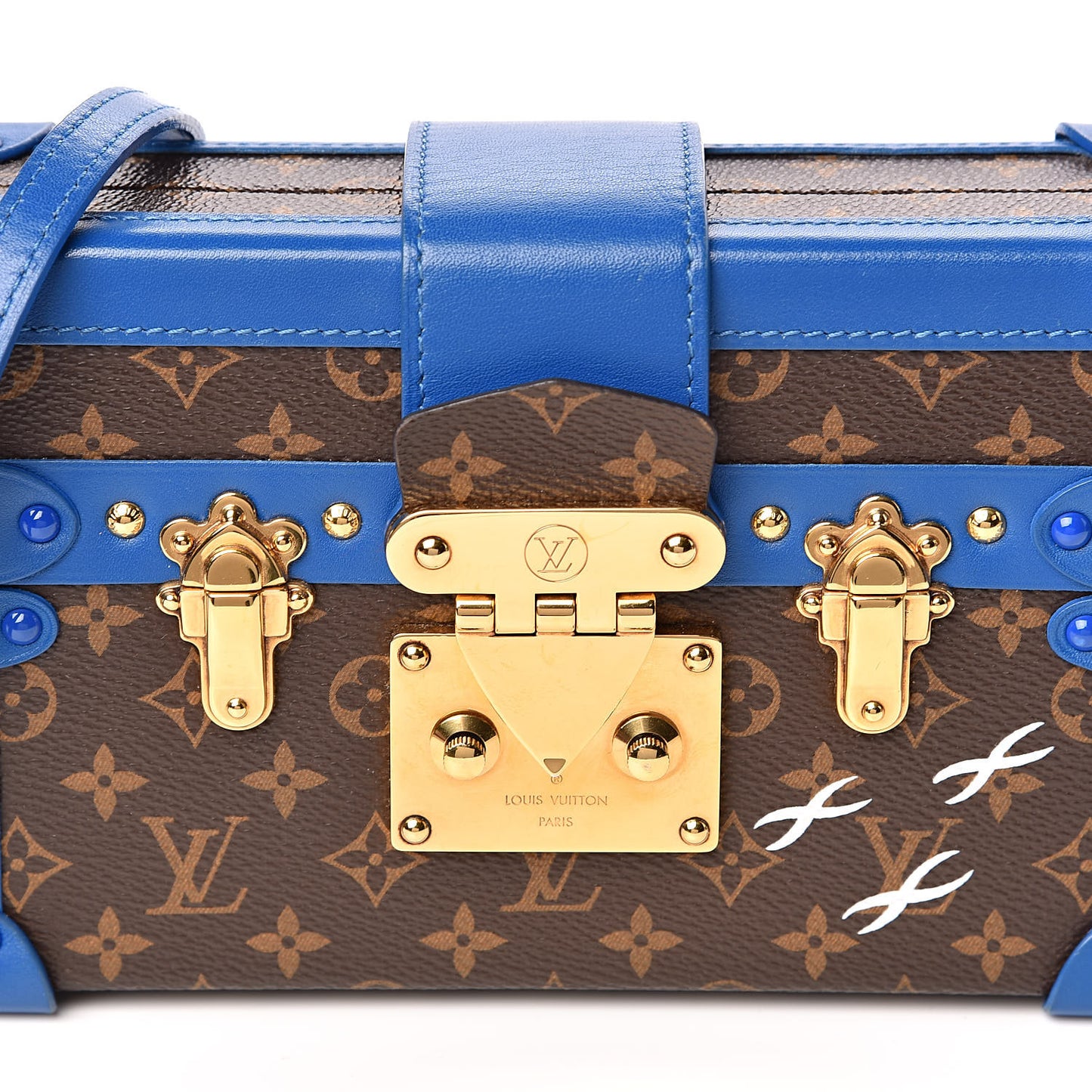 Monogram Petite Malle Blue Royal