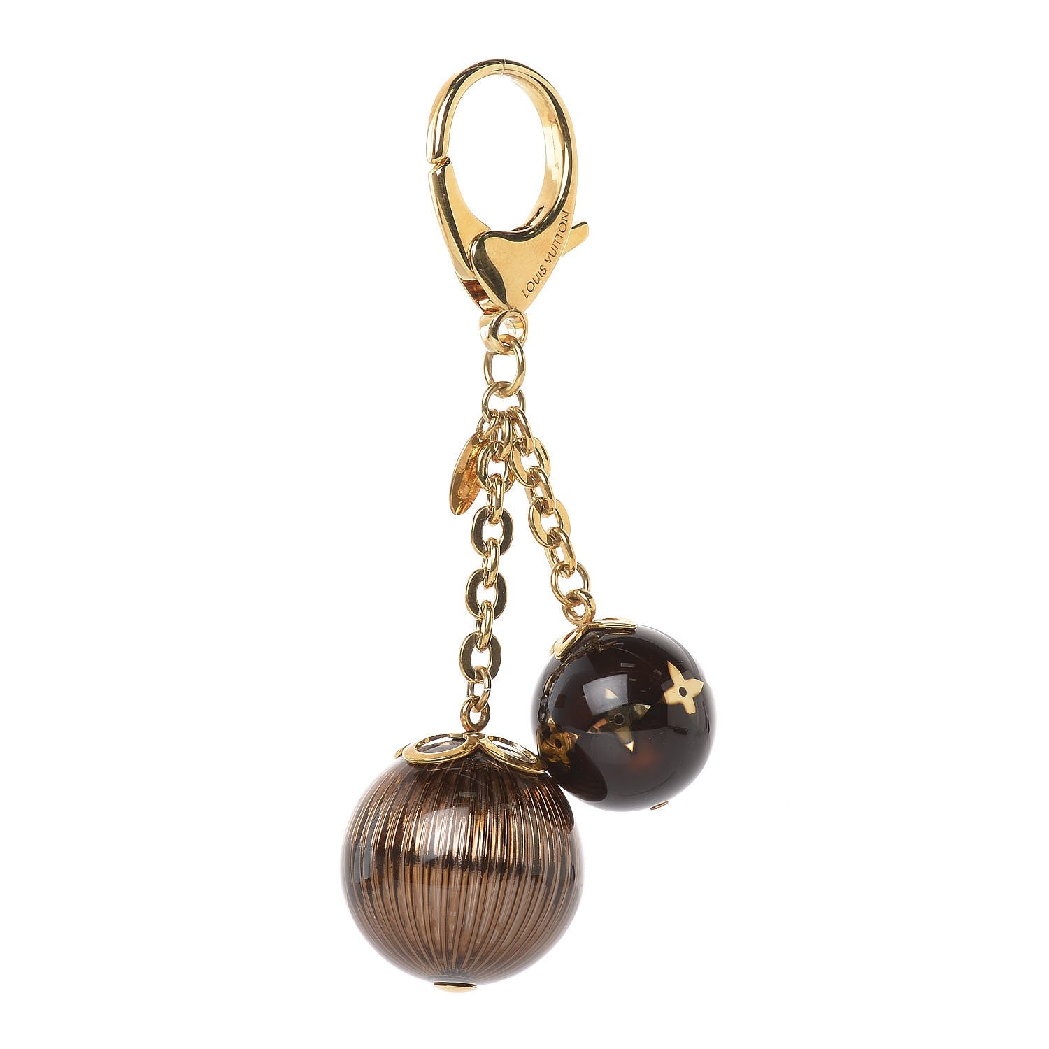 Louis Vuitton Mini Lin Croisette Bag Charm Brown 1 of 4