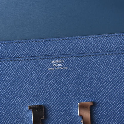 Hermes Epsom Constance Long Wallet Bleu Izmir 8 of 10