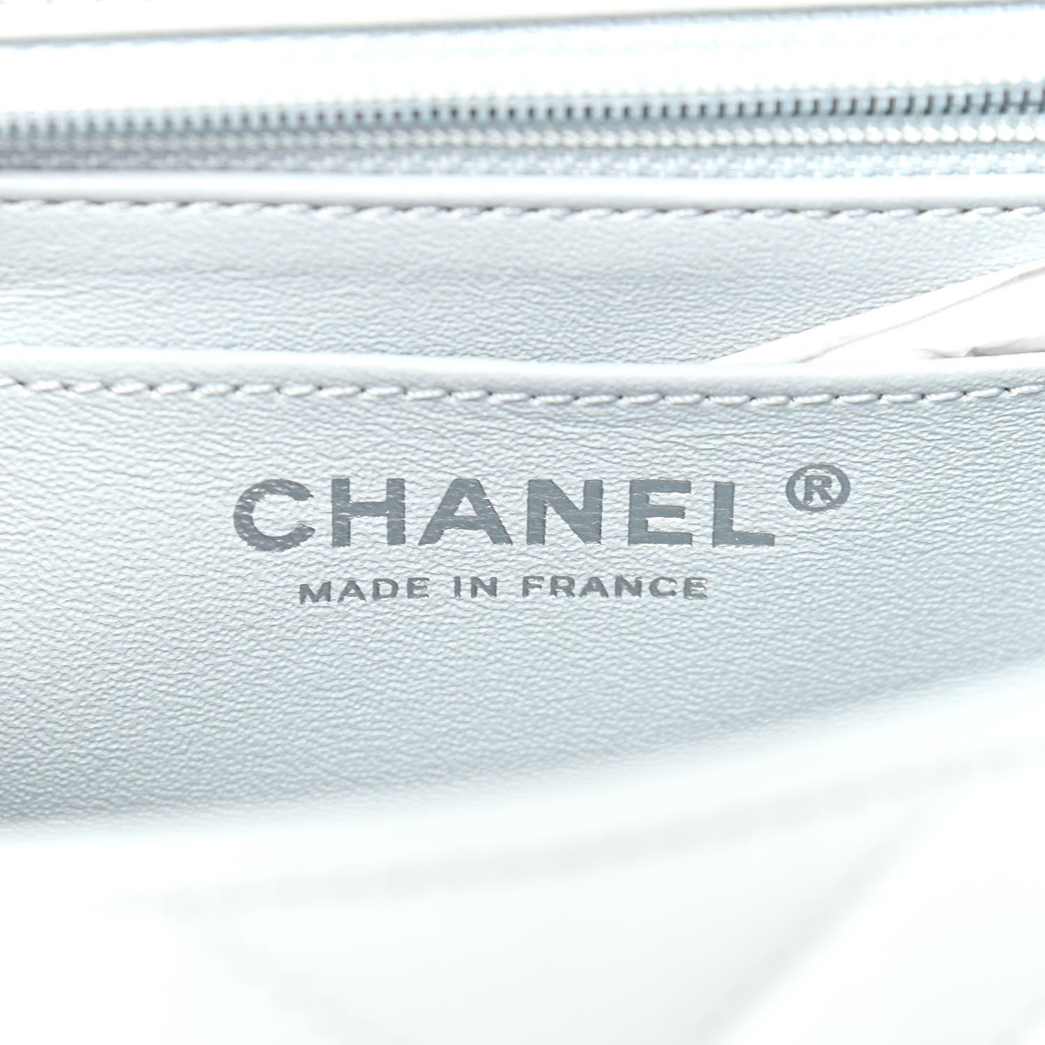 Chanel Aged Calfskin Chevron Quilted 2.55 Reissue Mini Flap Light Blue 6 of 9