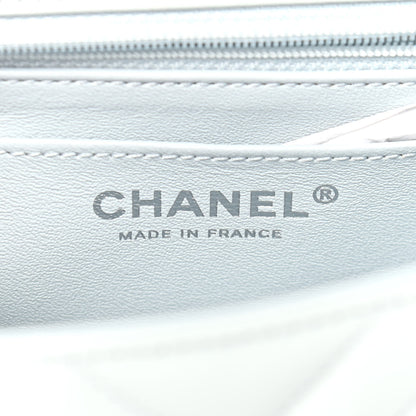 Chanel Aged Calfskin Chevron Quilted 2.55 Reissue Mini Flap Light Blue 6 of 9