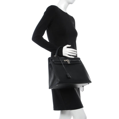 Hermes Epsom Kelly Sellier 35 Black 2 of 11