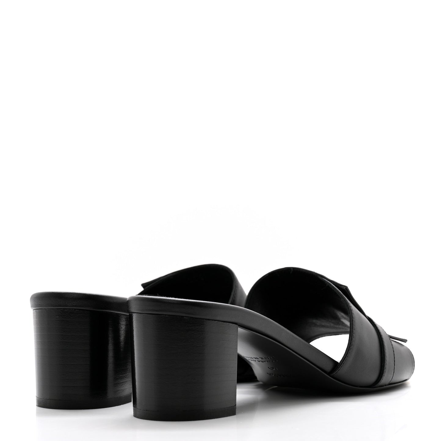 Calfskin Gigi 50 Sandals 40 Gold Black