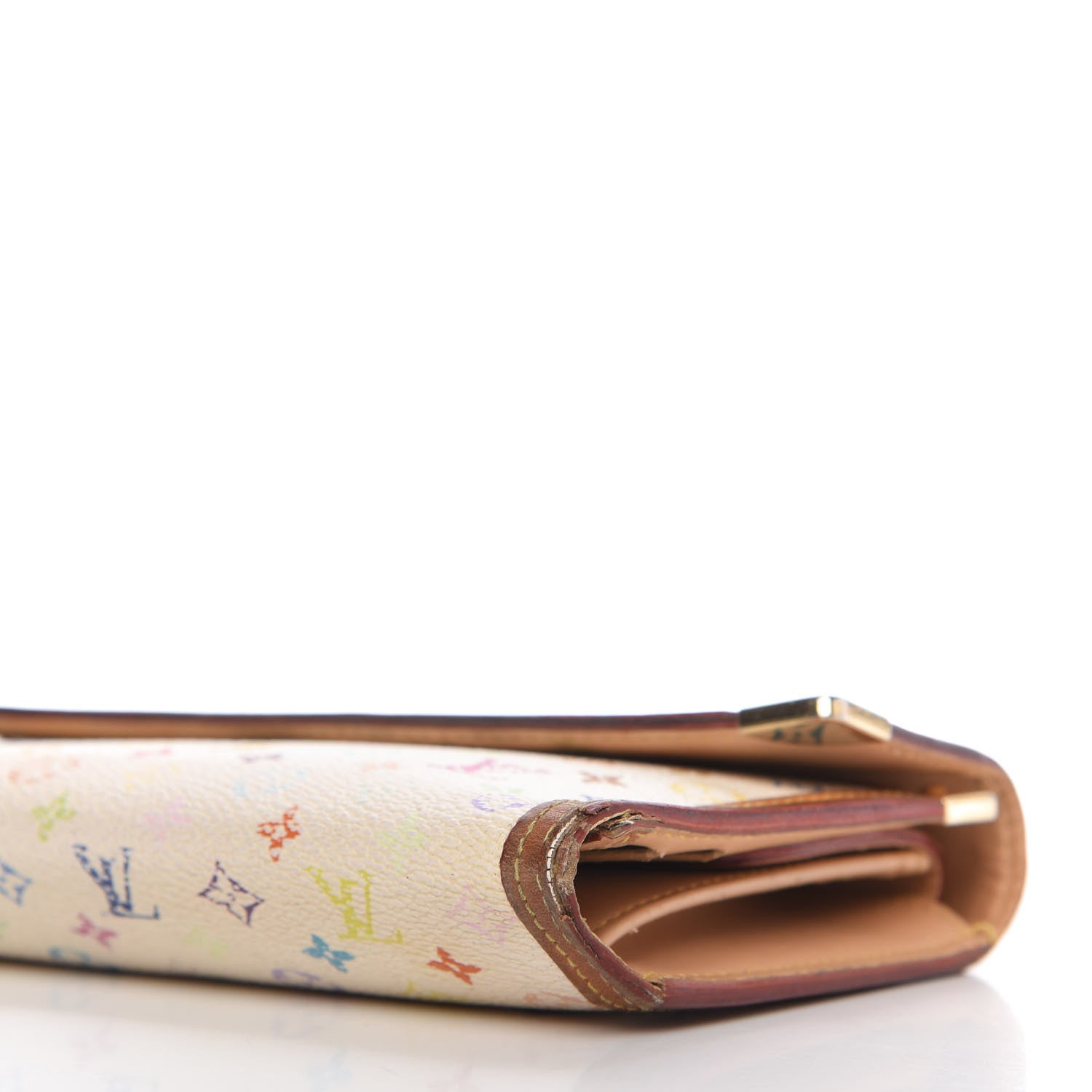 Louis Vuitton Monogram Multicolor Porte Tresor International Wallet White 8 of 10
