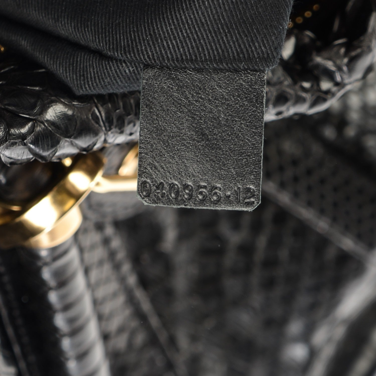 Chloe Python Large Paraty Black 7 of 8