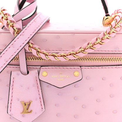 Louis Vuitton Ostrich Vanity Chain Pouch Pink 7 of 10