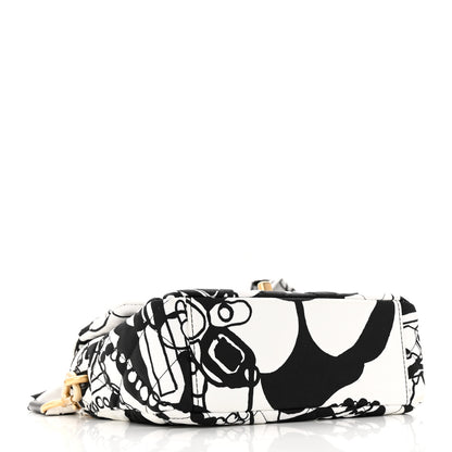 Chanel Canvas Printed Deer Coco Mini Single Flap Gray Black 4 of 12
