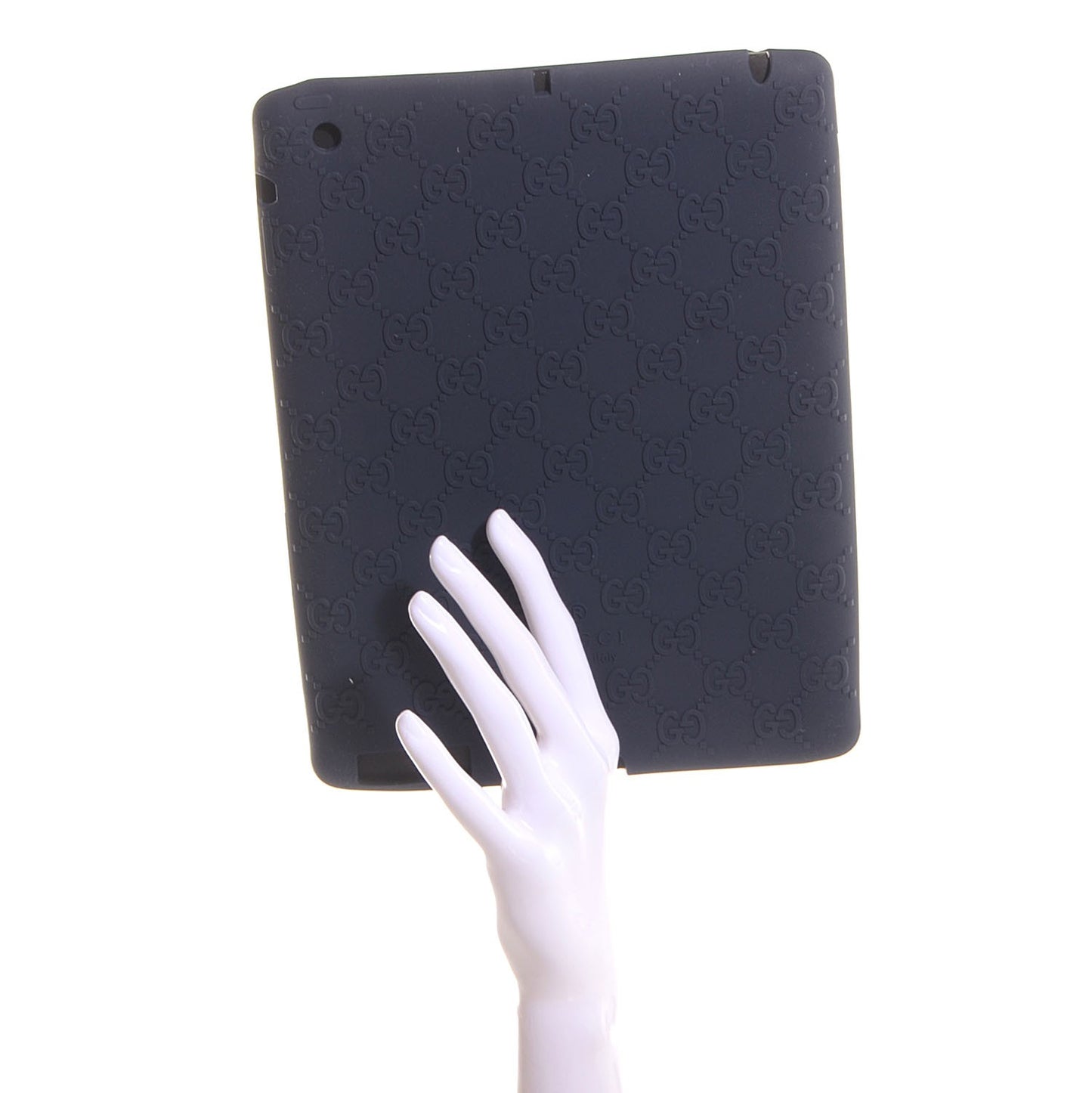 Rubber Guccissima iPad Case Navy