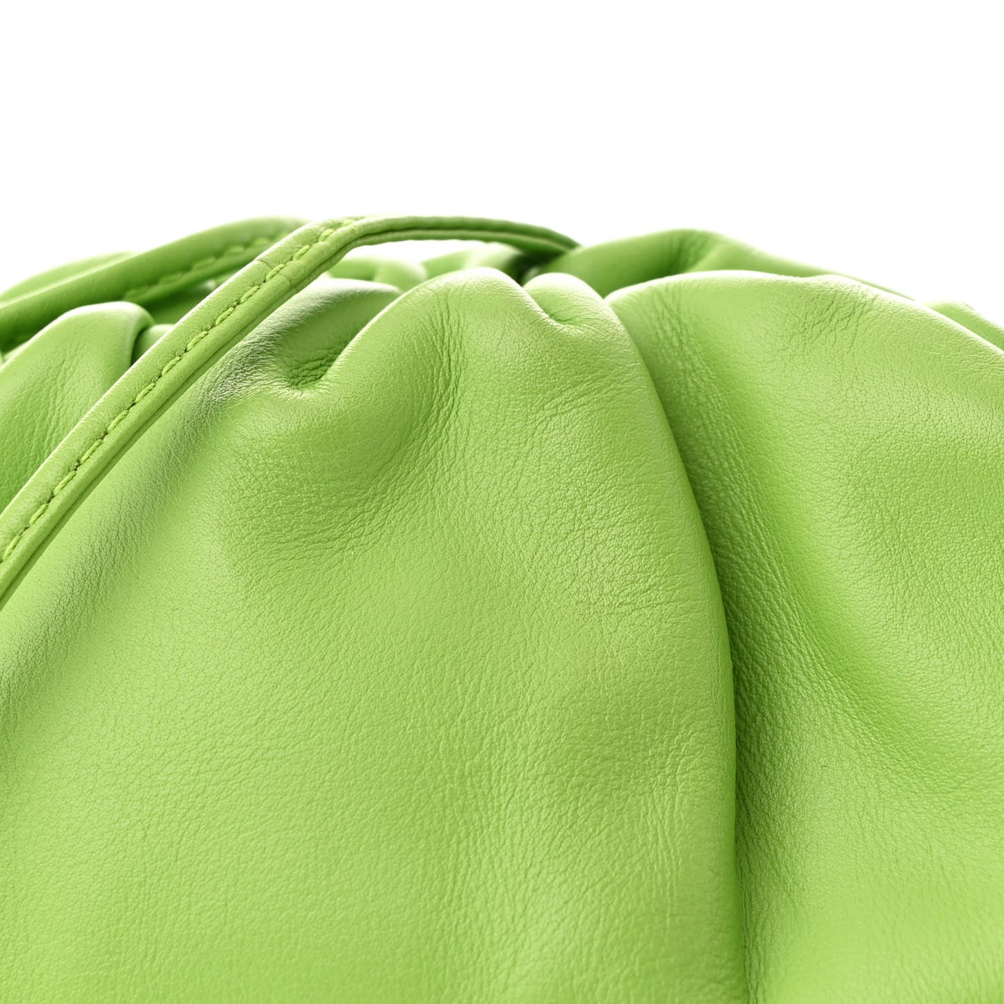 Butter Calfskin The Mini Pouch Acid Green