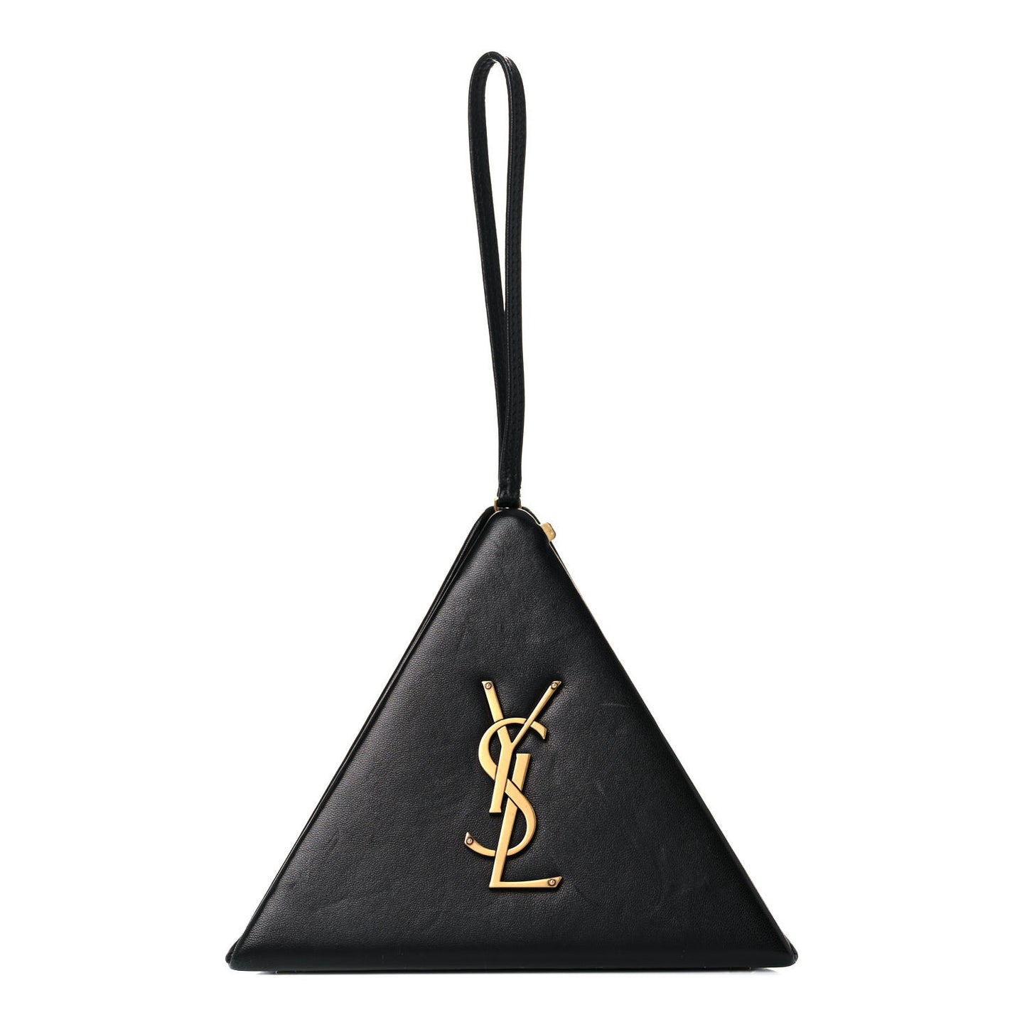 Lambskin Pyramid Clutch Black