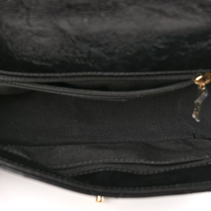 Chanel Crumpled Glazed Lambskin Quilted Mini Flap Black 5 of 10