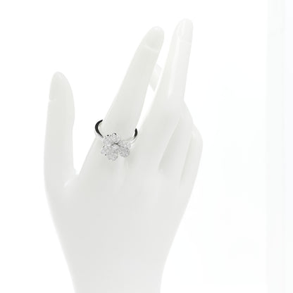 Van Cleef & Arpels 18K White Gold Diamond Small Frivole Ring 57 8 2 of 7