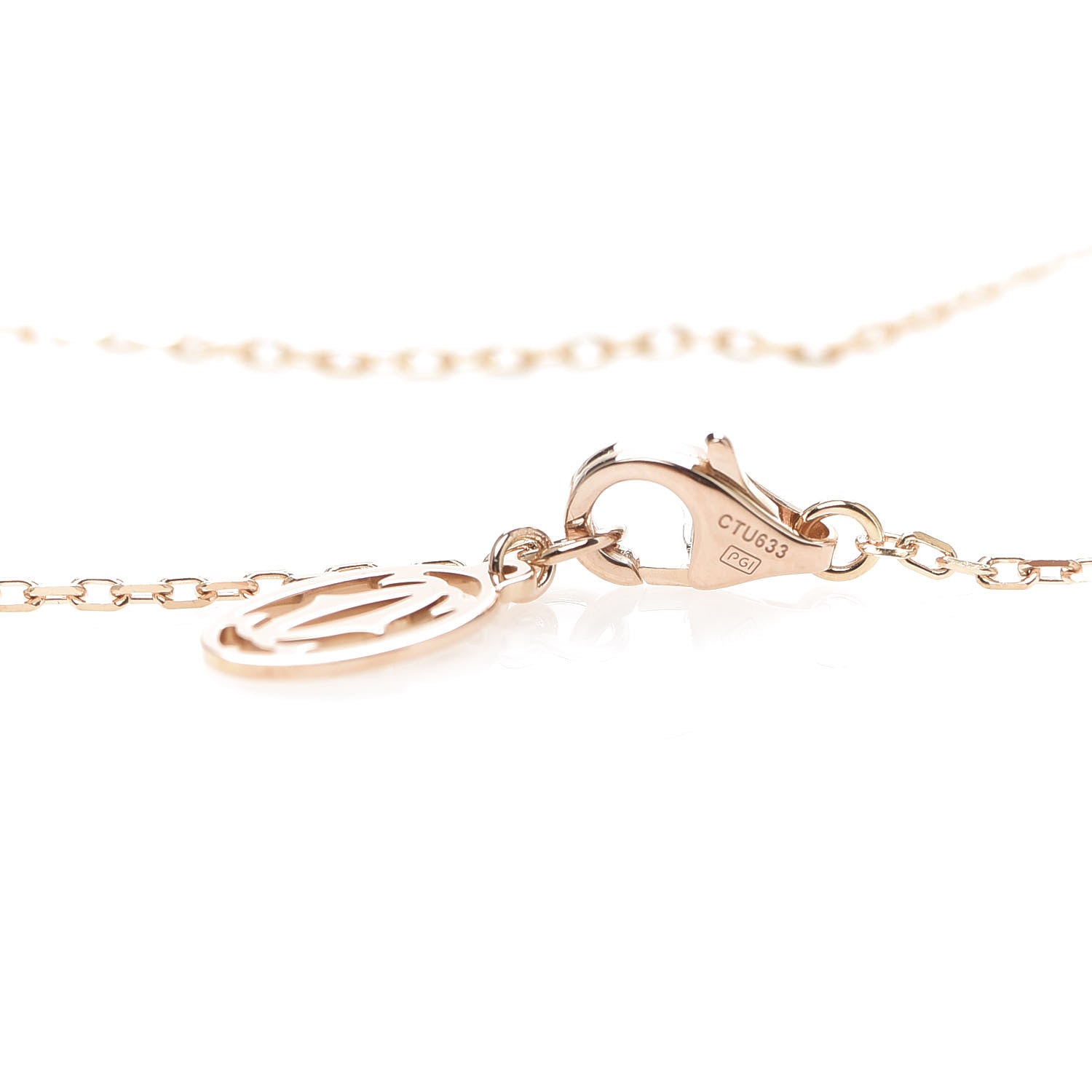 Cartier 18K Pink Gold Diamond LM D'Amour Pendant Necklace 4 of 7
